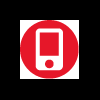 50+ Download Free HTML Icons for Email Signature 52 Mobile phone red and white icon for HTML Signature