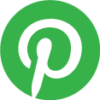 Pintrest green icon for HTML Sifnature