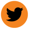 Twitter orange-black icon for HTML email signature