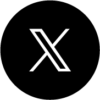 x Twitter black icon for HTML email Signature