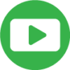 Youtube green icon for HTML Sifnature