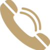 Tel Phone golden icon for HTML email Signature