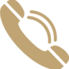 Phone golden icon for HTML Signature