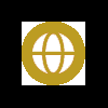 50+ Download Free HTML Icons for Email Signature 27 globe world website icon rounded circular golden for html email signature
