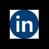50+ Download Free HTML Icons for Email Signature 104 IN linkedin icon dark blue