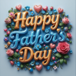 50 Free Happy Father's Day Wishes Images 60 50 Free happy father's day wishes images with roses, gems, diamonds, love, hearts, and golden 3D lettering, digital art. happy father's day pictures.